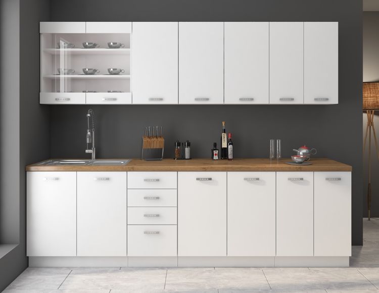 Obrázok z EKO WHITE rohová skrinka 58x58 GN-72 1F