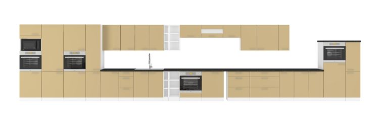 Obrázok z Lara Cappuccino skrinka na rúru 60 DKPL-162 1F BB