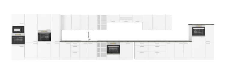 Obrázok z Lara White rohová skrinka 58x58 GN-72 1F